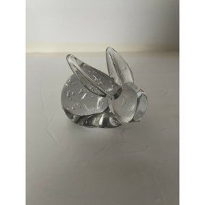 Clear Glass Rabbit Precise Bubbles